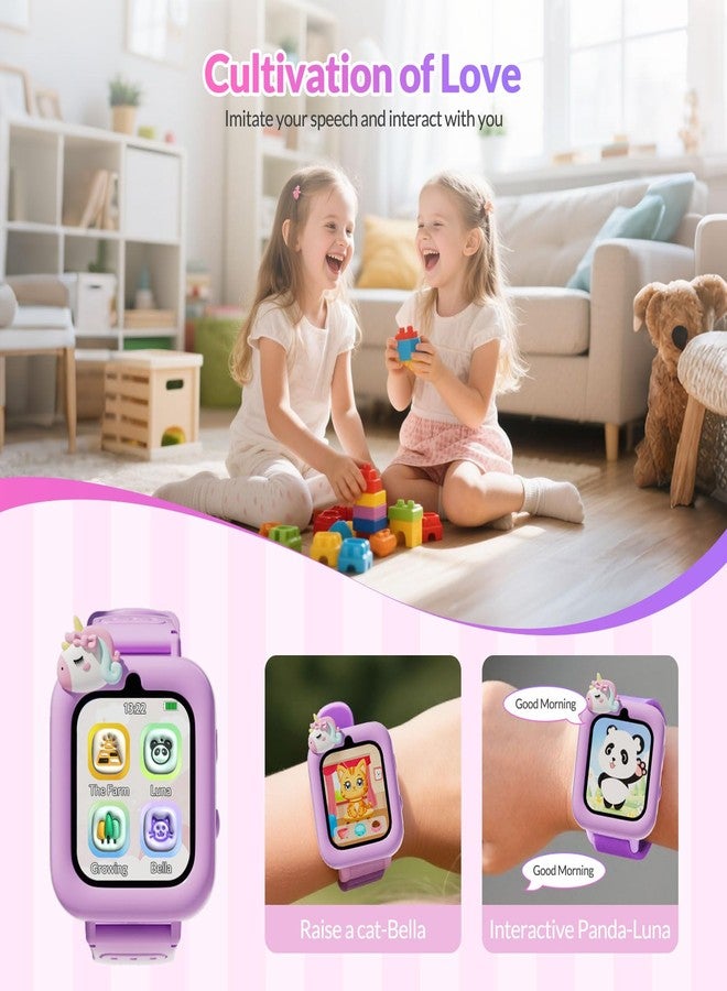 mafiti Kids Watch,Smart Watch for Kids Rechargeable,1.83” HD Touch Screen 26 Applications, Travel Toys/Birthday Xmas Gifts/Early Learning for Aged 3-10 Girls Boys,Purple - Image 5